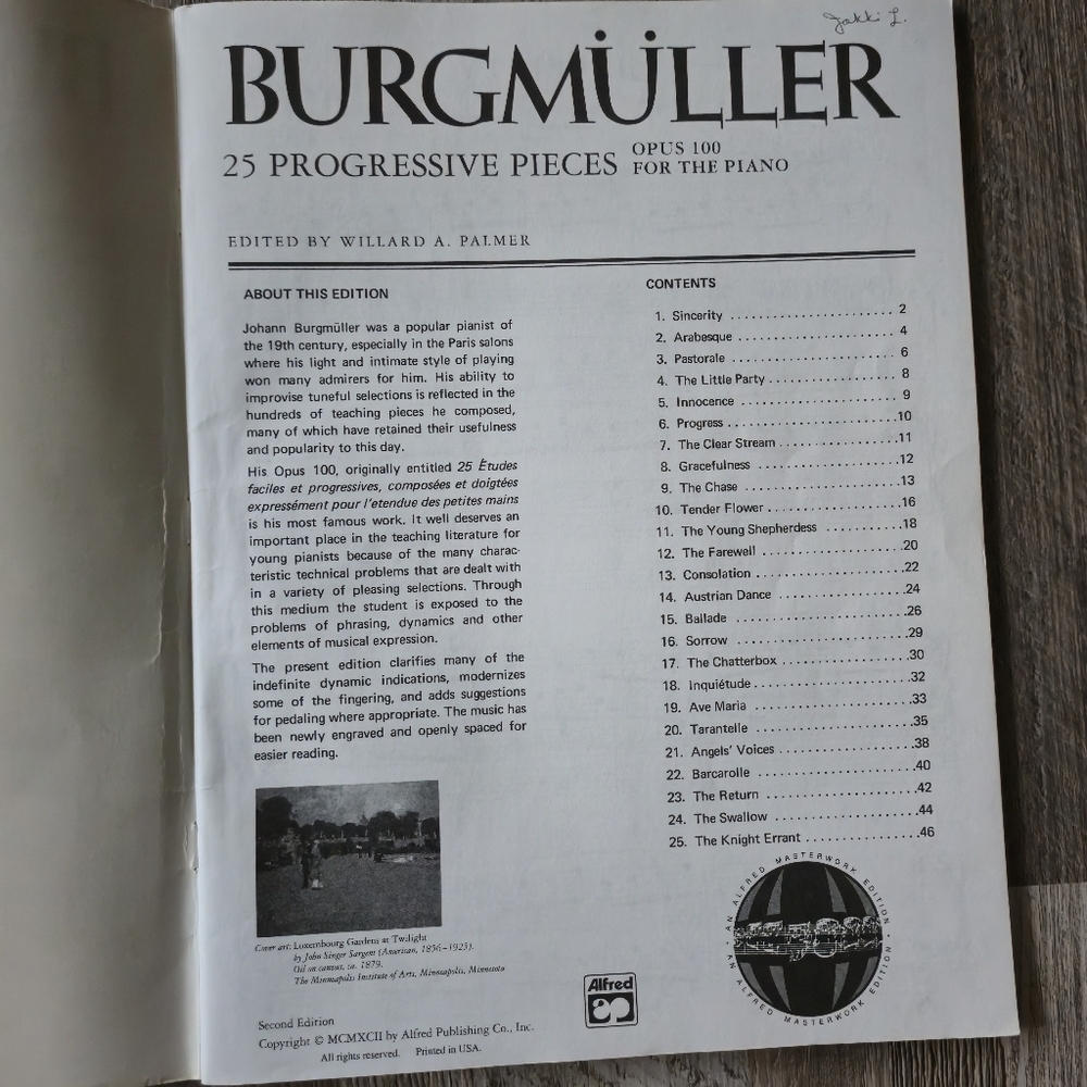 Mixed Piano Classical Sheet Music Bundle Mozart Burgmuller 5 Books - Picture 14 of 16